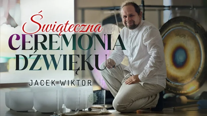 Grafika promocyjna wydarzenia Świąteczna Ceremonia Gongów — relaks dźwiękiem w Olsztynie