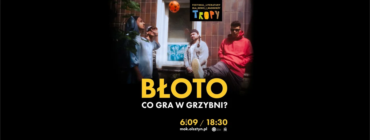 Grafika promocyjna wydarzenia Błoto: Co gra w Grzybni? – koncert w Olsztynie
