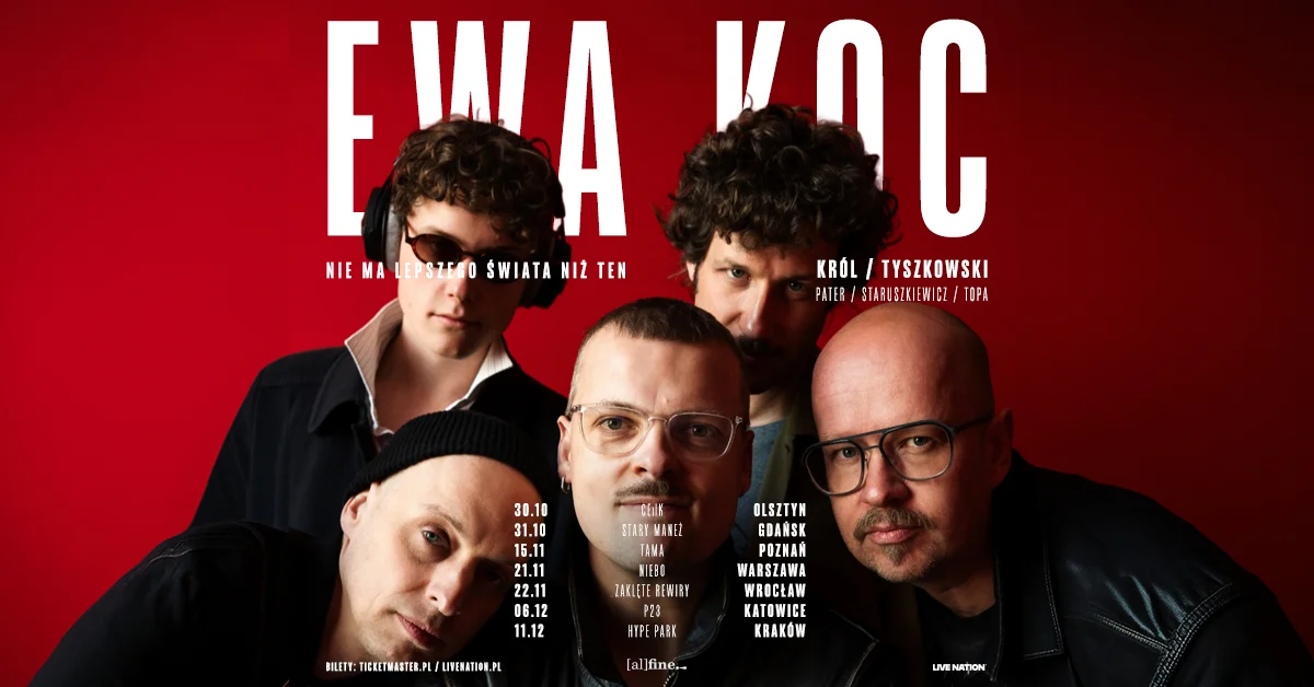 Grafika promocyjna wydarzenia EWA KOC – Król / Tyszkowski: koncert Olsztyn