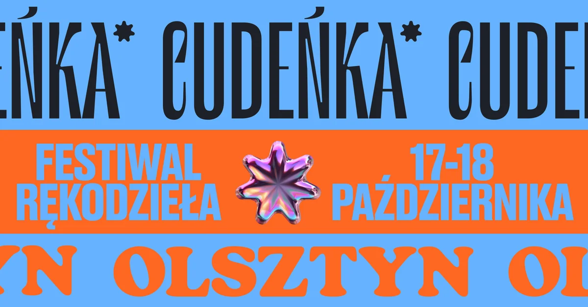 Grafika promocyjna wydarzenia Festiwal Rękodzieła Cudeńka Olsztyn