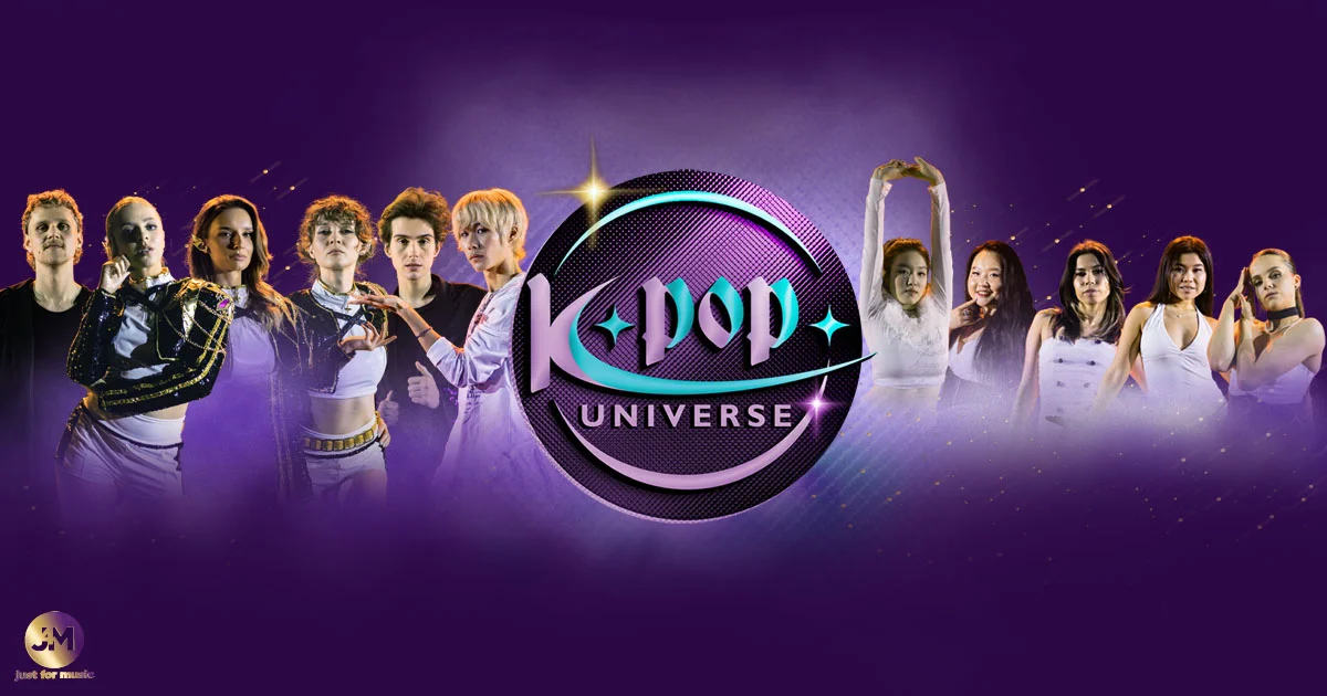 Grafika promocyjna wydarzenia K-Pop Universe w Olsztynie: koncert hitów