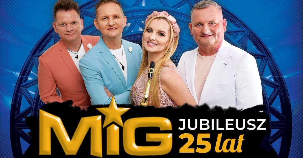Grafika promocyjna wydarzenia Koncert jubileuszowy zespołu MIG w Olsztynie