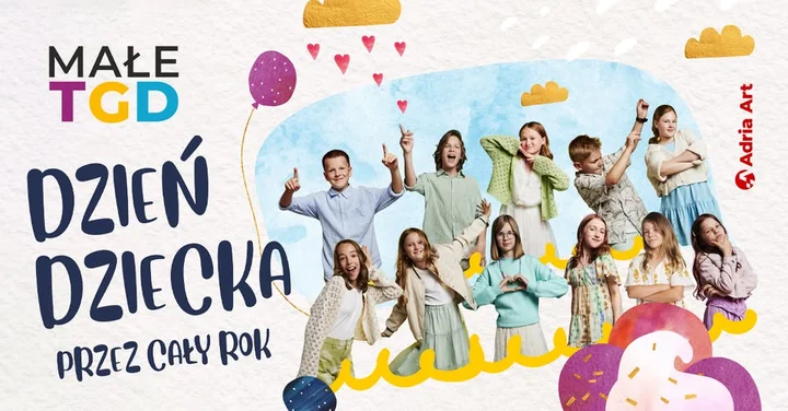 Grafika promocyjna wydarzenia Koncert Małe TGD — „Dzień Dziecka przez cały rok” w Olsztynie