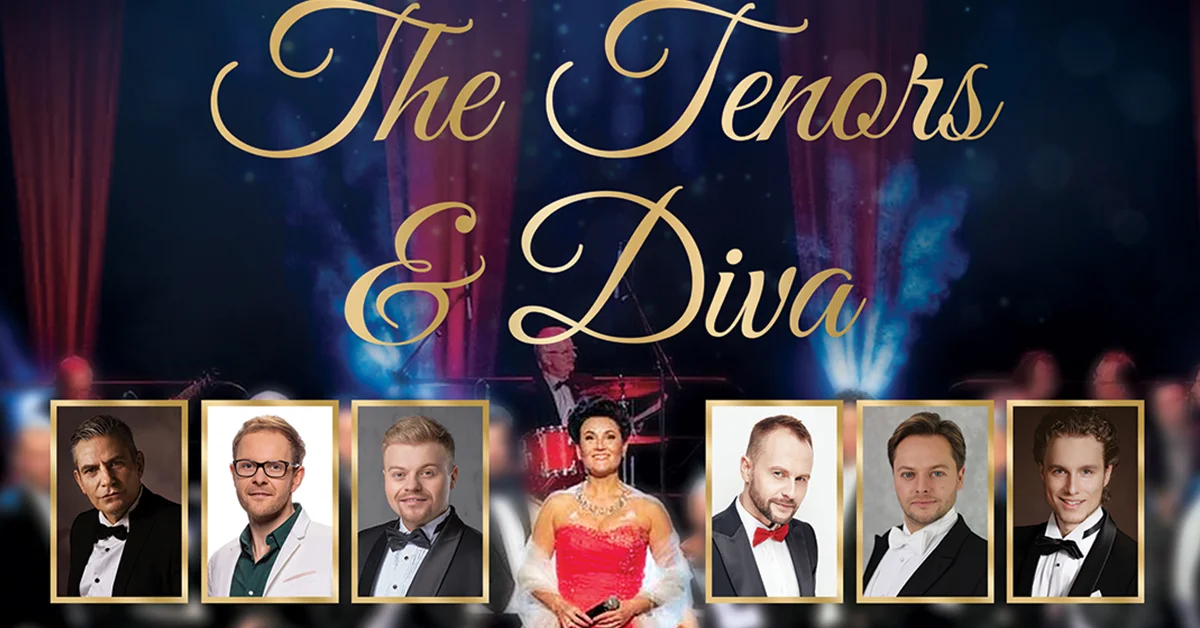 Grafika promocyjna wydarzenia Koncert The Tenors & Diva w Filharmonii Warmińsko-Mazurskiej w Olsztynie