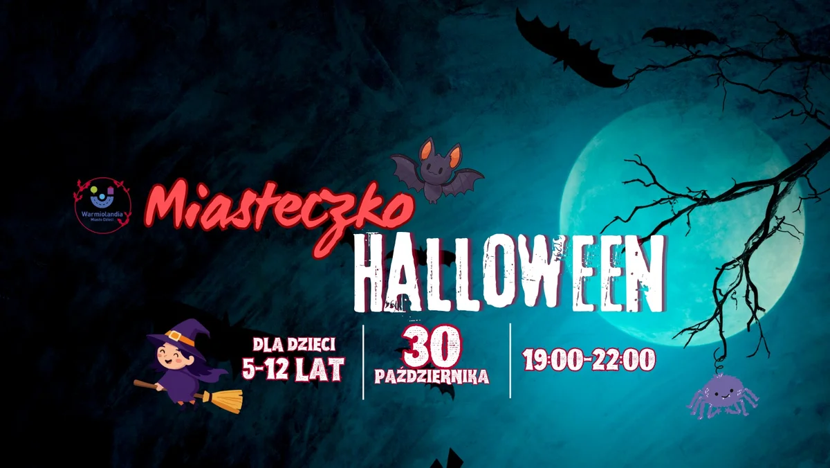 Grafika promocyjna wydarzenia Miasteczko Halloween’26 w Olsztynie