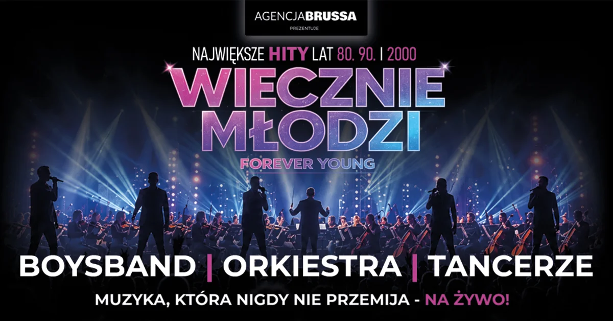 Grafika promocyjna wydarzenia Forever Young w Olsztynie