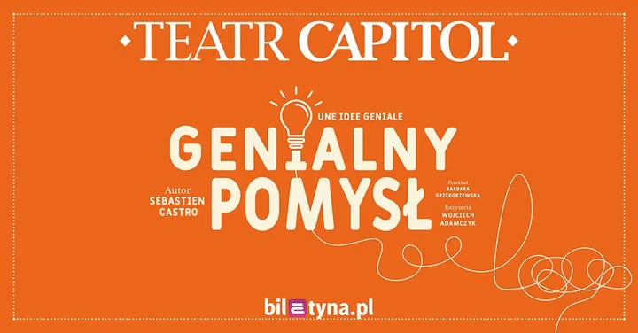 Grafika promocyjna wydarzenia Genialny pomysł — komedia pomyłek w Olsztynie