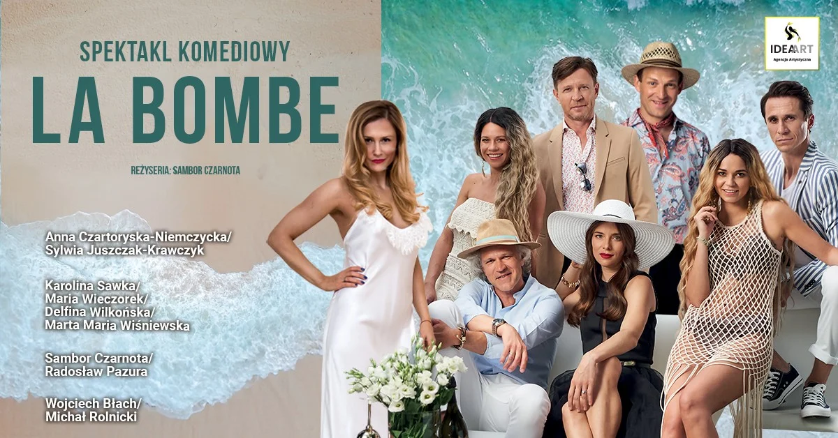 Grafika promocyjna wydarzenia La Bombe w Olsztynie