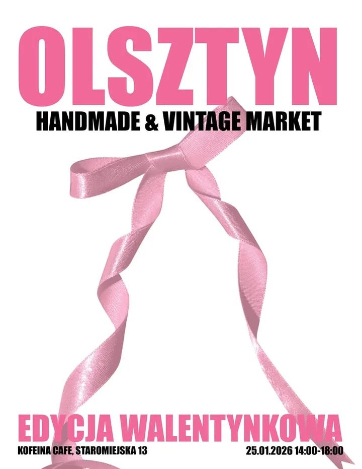 Grafika promocyjna wydarzenia Olsztyn: Walentynkowy Handmade & Vintage Market (25 stycznia 2026)