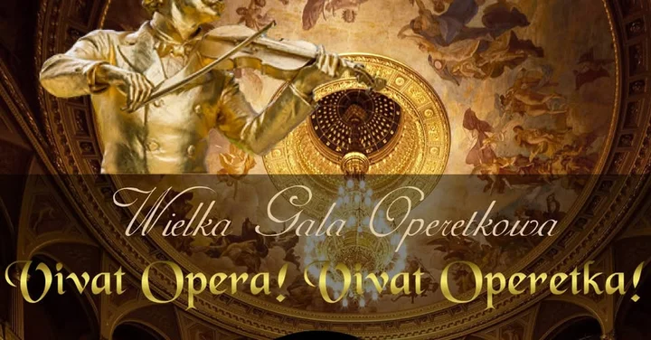 Grafika promocyjna wydarzenia Wielka Gala Wiedeńska – Johann Strauss i Przyjaciele w Olsztynie