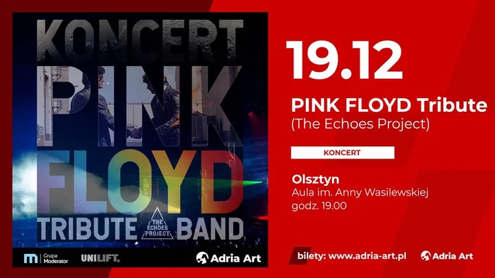 Grafika promocyjna wydarzenia PINK FLOYD TRIBUTE | OLSZTYN | CEiIK — koncert The Echoes Project