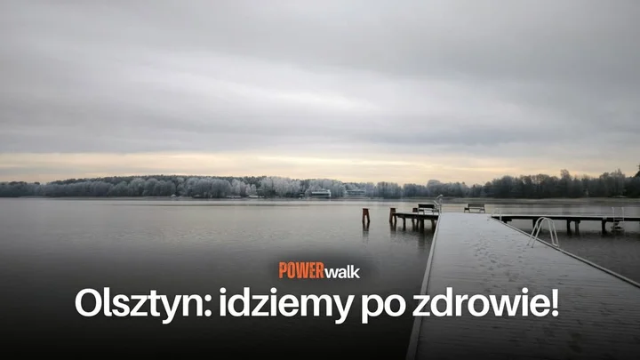 Grafika promocyjna wydarzenia Power Walk – idziemy po zdrowie! Olsztyn: inspirujący spacer przy Plaży Miejskiej