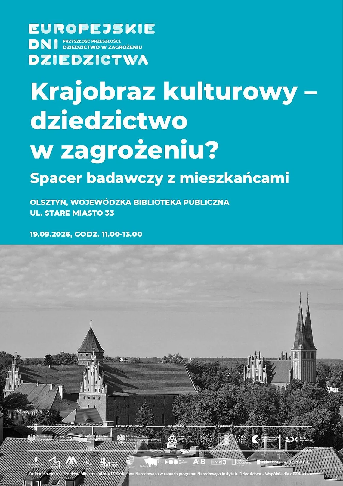 Grafika promocyjna wydarzenia Stare Miasto z innej perspektywy
