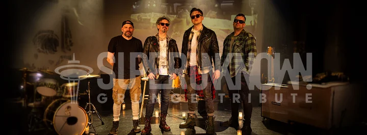 Grafika promocyjna wydarzenia Superunknown Grunge Tribute — koncert w Galerii Sowa Olsztyn
