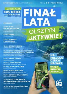 Grafika promocyjna wydarzenia Aktywne zakończenie lata