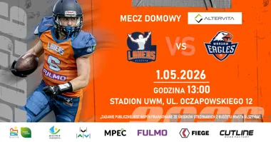 Grafika promocyjna wydarzenia ALTERVITA Game Day w Olsztynie: Lakers zagrają z Warsaw Eagles