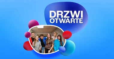 Grafika promocyjna wydarzenia Drzwi Otwarte TEB Liceum i Technikum w Olsztynie