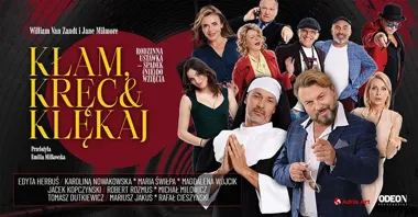 Grafika promocyjna wydarzenia Kłam, kręć i klękaj — szalona komedia pomyłek w Olsztynie