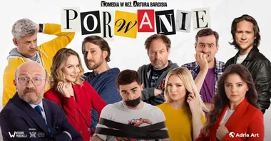 Grafika promocyjna wydarzenia Porwanie — komedia kryminalna Artura Barcisia w Olsztynie