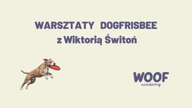 Grafika promocyjna wydarzenia Warsztaty z dogfrisbee z Wiktorią Świtoń – trening w Olsztynie
