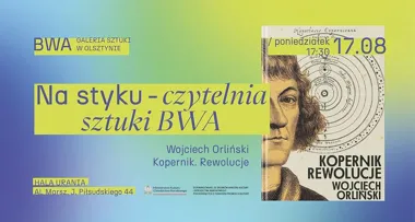 Grafika promocyjna wydarzenia Wojciech Orliński o Koperniku. Spotkanie w „Uranii”
