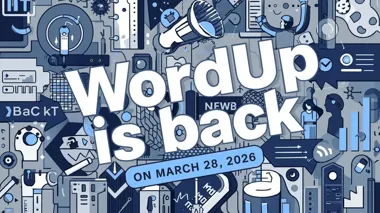 Grafika promocyjna wydarzenia WordUp Olsztyn — pierwsze spotkanie miłośników WordPressa