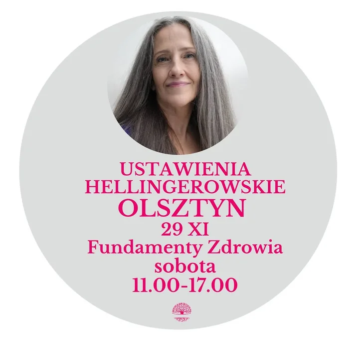 Obrazek przedstawia grafikę promocyjną wydarzenia Ustawienia systemowe według Berta Hellingera — warsztat w Olsztynie