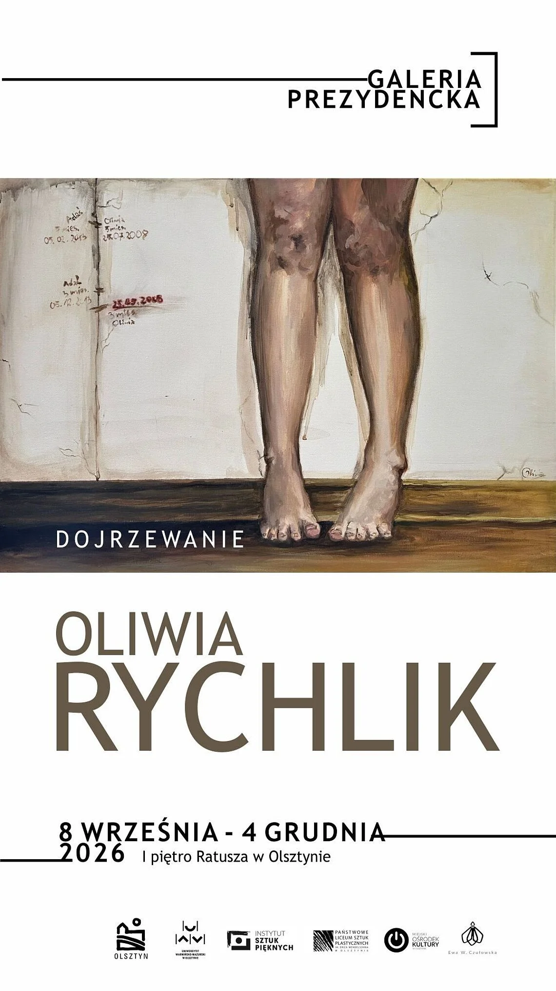 Grafika promocyjna wydarzenia Wernisaż wystawy Oliwii Rychlik „Dojrzewanie”