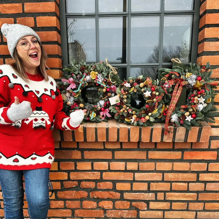 Grafika promocyjna wydarzenia WIANKI Świąteczne — warsztaty (II grupa) w Olsztynie