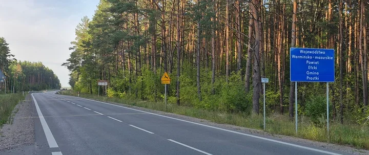 Nowe chodniki, oświetlenie i zatoki na DK65. Posadzono 900 drzew