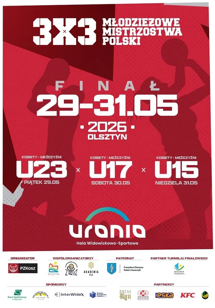 W Uranii ruszą młodzieżowe finały 3x3. Trzy dni szybkiej gry w Olsztynie