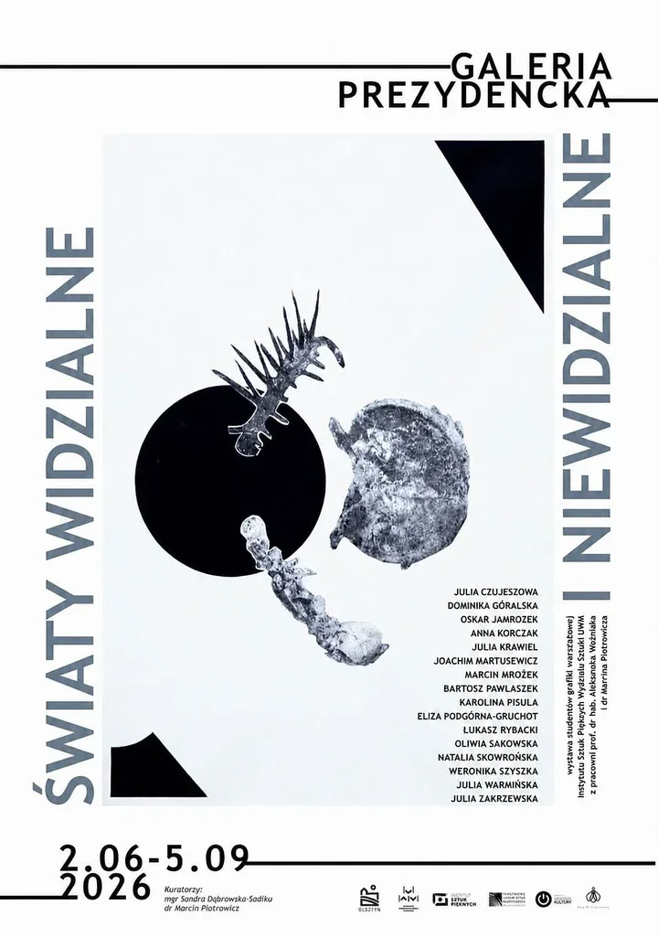 Światy widzialne i niewidzialne. Młodzi artyści z UWM otwierają Galerię Prezydencką
