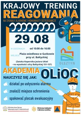 Na plaży w Gutkowie nauczą reagować na alarmy i pakować plecak ewakuacyjny