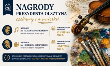 Twórcy kultury z szansą na 5 tys. zł. W Olsztynie ruszają zgłoszenia