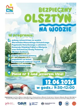 Bezpieczny Olsztyn nad wodą. Pokazy ratownictwa i pierwszej pomocy nad Ukielem