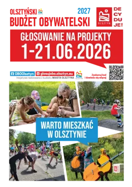 Olsztynianie wybierają przyszłość miasta. Rusza głosowanie w XIII edycji Budżetu Obywatelskiego