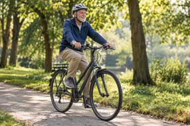 Grafika promocyjna wydarzenia Inauguracja kampanii „Safe Bike. Kampania na kółkach” dla seniorów