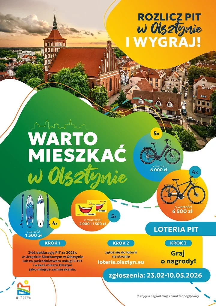 Ponad 6200 osób zgłosiło się do miejskiej loterii PIT. W puli są rowery