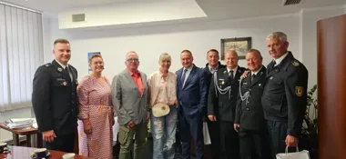 Strażacy i przedsiębiorcy z Niemiec w Olsztyńskiem. Rozmowy o wspólnych projektach