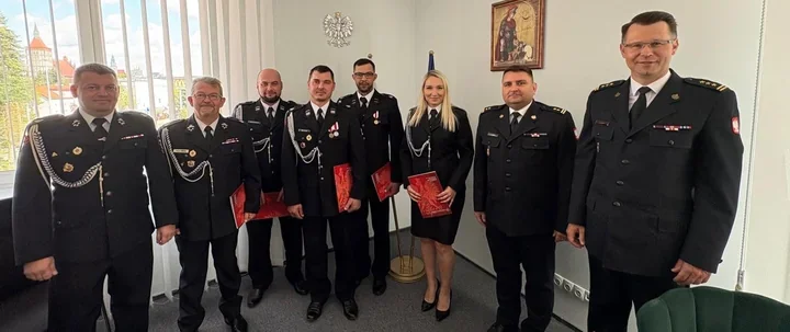 Strażacy z Olsztynka uratowali życie mężczyzny. Dostali podziękowania