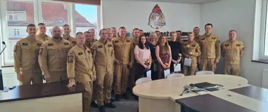 W Komendzie Miejskiej PSP podziękowano kobietom za zaangażowanie i wkład w codzienną służbę