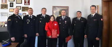 Strażacy z OSP Gietrzwałd wyróżnieni za uratowanie kobiety