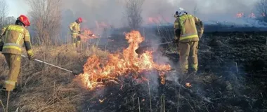 Wiosenne wypalanie traw – straż ostrzega przed falą pożarów w powiecie olsztyńskim