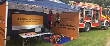 Dożynki w Olsztynku połączono z nauką reagowania na zagrożenia